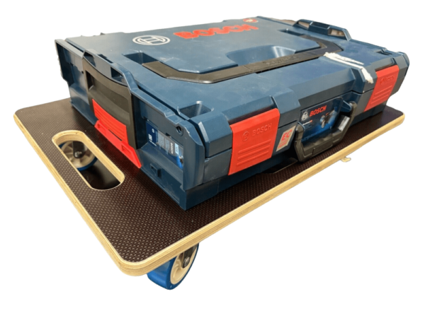 Rollbrett, Rollwagen Transportwagen passend für Bosch Sortimo L Boxx bis 240 Kg mit Zugstange 4