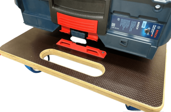 Rollbrett, Rollwagen Transportwagen passend für Bosch Sortimo L Boxx bis 240 Kg mit Zugstange 5