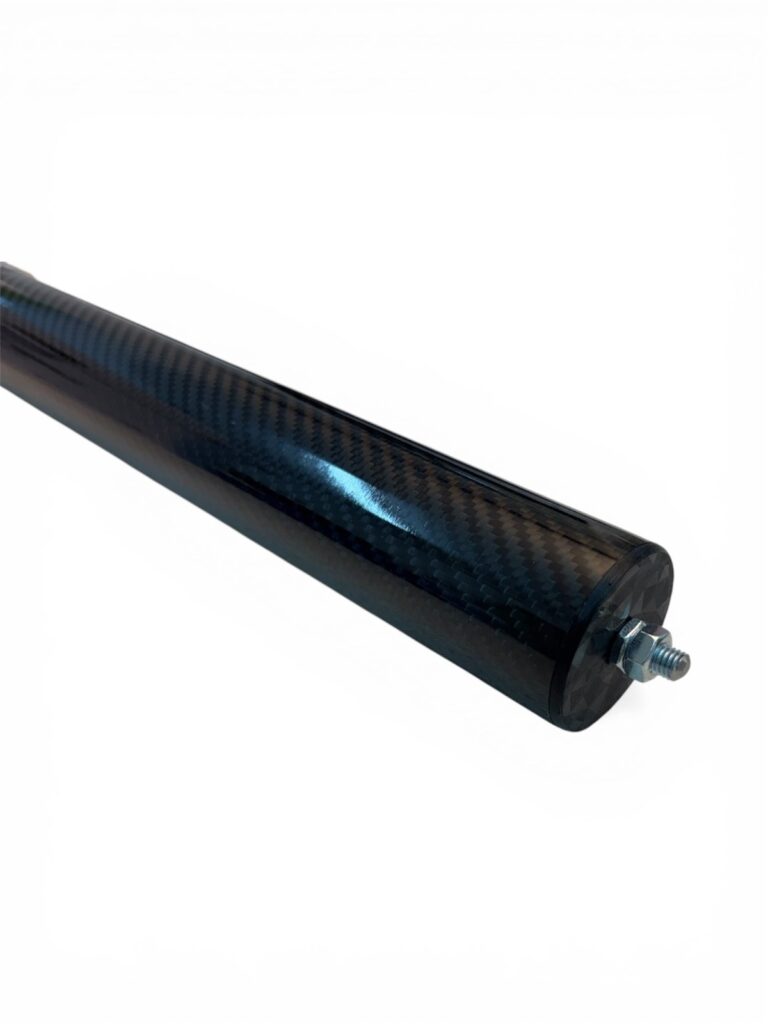 Tragrolle 52 ø mm Carbon glänzend Rollbahnen AGM8 Förderbahn Tragrollen mueller foerdertechnik